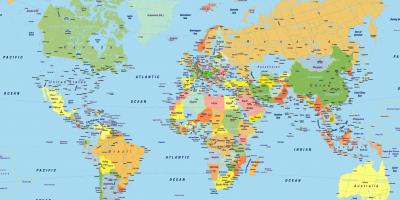 Venecia ubicación en el mapa del mundo