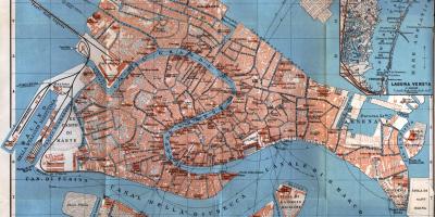 Antiguo mapa de Venecia