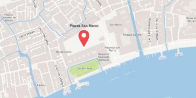 Mapa de los jardines reales de Venecia