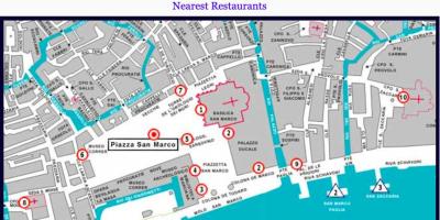 Mapa de la piazza Venecia