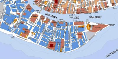 Mapa de zattere Venecia 